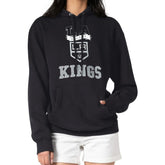 Los Angeles Kings G-III 4Her by Carl Banks Women's Team Logo Tri-Blend Fleece Pullover Hoodie Black