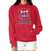 Montreal Canadiens G-III 4Her by Carl Banks Women's Team Logo Tri-Blend Fleece Pullover Hoodie Red