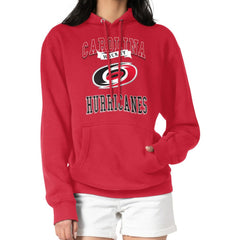 Carolina Hurricanes G-III 4Her by Carl Banks Women's Team Logo Tri-Blend Fleece Pullover Hoodie Red