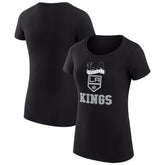 Los Angeles Kings G-III 4Her by Carl Banks Women's Super-Slim Fit Lightweight Team Logo Graphic T-Shirt Black