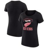 Detroit Red Wings G-III 4Her by Carl Banks Women's Super-Slim Fit Lightweight Team Logo Graphic T-Shirt Black