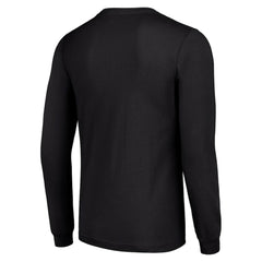 New Jersey Devils Starter Four Team Name Logo Long Sleeve Graphic T-Shirt Black