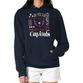Washington Capitals G-III 4Her by Carl Banks Women's Collage Team Graphic Tri-Blend Fleece Pullover Hoodie Navy