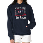 Columbus Blue Jackets G-III 4Her by Carl Banks Women's Collage Team Graphic Tri-Blend Fleece Pullover Hoodie Navy