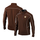 San Diego Padres Cooperstown Collection Omni-Wick Shotgun Quarter-Zip Top Brown | Columbia