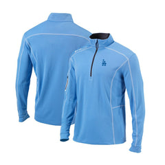 Los Angeles Dodgers Cooperstown Collection Omni-Wick Shotgun Quarter-Zip Top Light Blue | Columbia