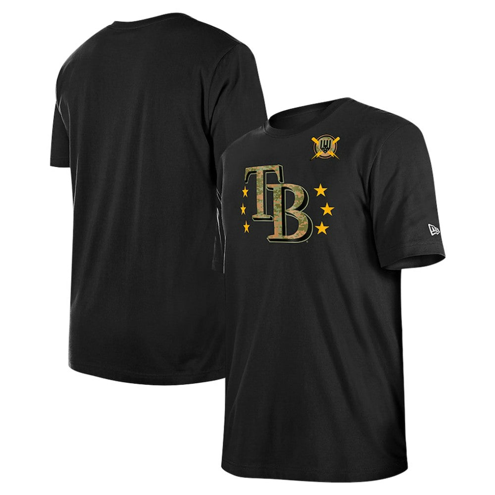 Tampa Bay Rays 2024 Armed Forces Day T-Shirt Black | New Era