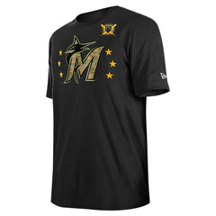 Miami Marlins 2024 Armed Forces Day T-Shirt Black | New Era