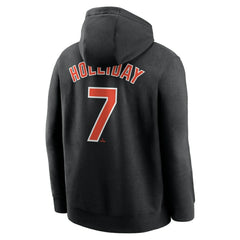 Jackson Holliday Baltimore Orioles Player Name & Number Club Fleece Pullover Hoodie Black | Nike