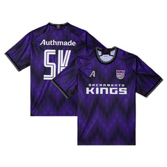Sacramento Kings Authmade x NBA Soccer Kit Fashion Jersey - Purple cheap