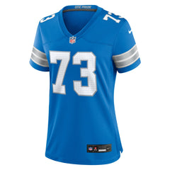 Christian Mahogany Detroit Lions Women's Team Game Jersey - Blue