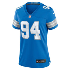 Mekhi Wingo Detroit Lions Women's Team Game Jersey - Blue