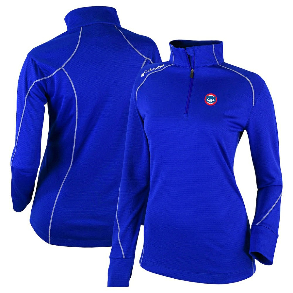 Chicago Cubs Women's Cooperstown Collection Shotgun 2.0 Omni-Wick Quarter-Zip Top - Royal | Columbia