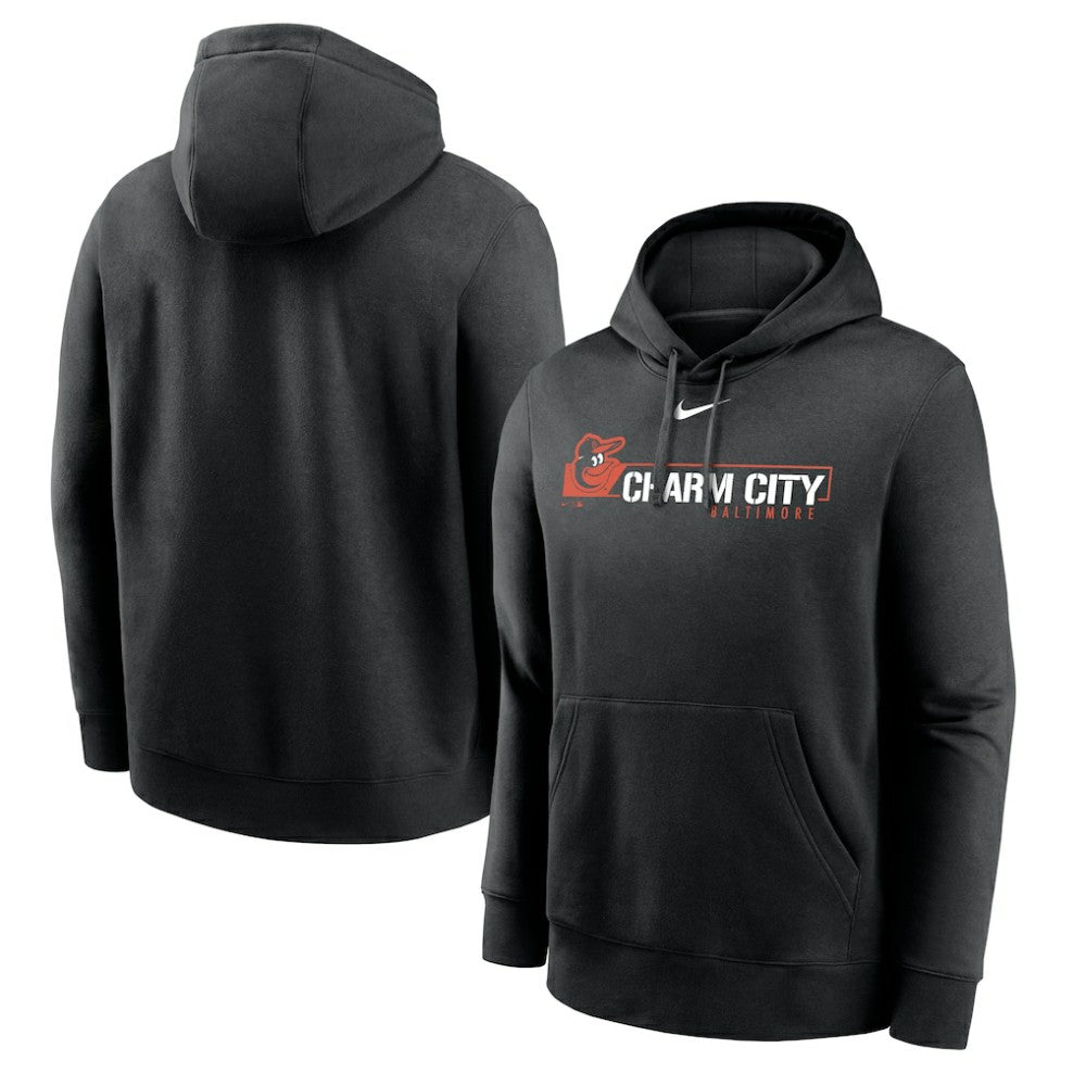 Baltimore Orioles Local Club Pullover Hoodie Black | Nike