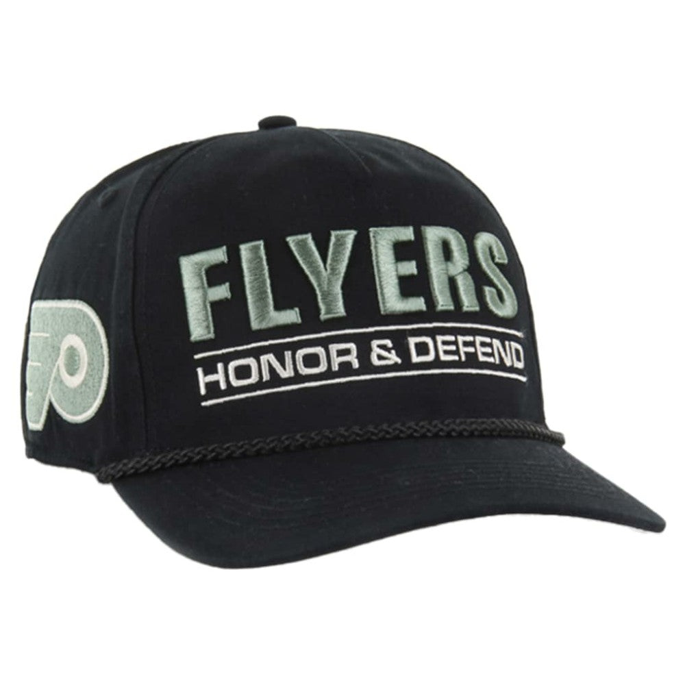 Philadelphia Flyers '47 OHT Military Appreciation Homeland Honor and Defend Hitch Adjustable Hat Black