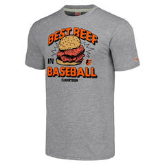 Baltimore Orioles MLB x Guy Fieri’s Flavortown Unisex Tri-Blend T-Shirt Gray