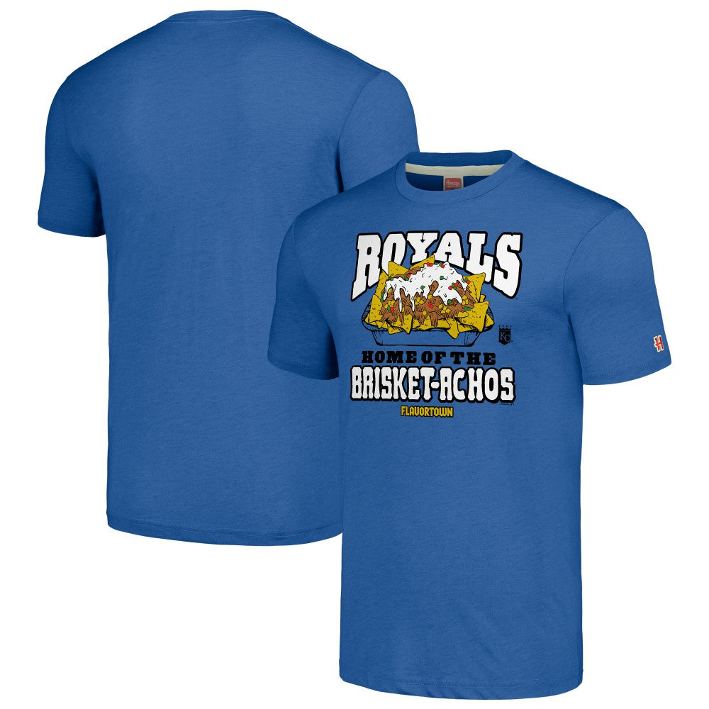 Kansas City Royals MLB x Guy Fieri’s Flavortown Unisex Tri-Blend T-Shirt Royal