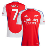 Bukayo Saka Arsenal 2024/25 Home Replica Player Jersey – Red - Adidas
