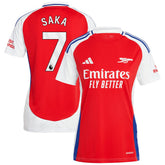 Bukayo Saka Arsenal Women's 2024/25 Home Replica Player Jersey – Red - Adidas
