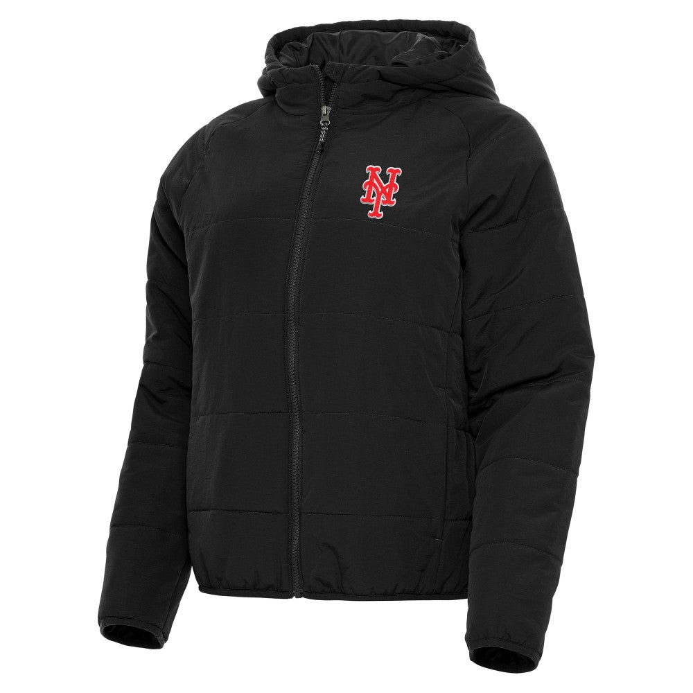 New York Mets Antigua Women's Universe Full-Zip Hoodie Jacket Black