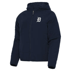 Detroit Tigers Antigua Women's Universe Full-Zip Hoodie Jacket Navy