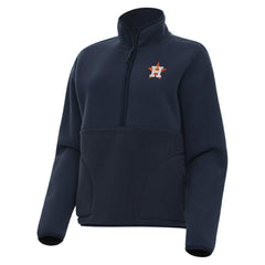 Houston Astros Antigua Women's Figure Half-Zip Sweatshirt Navy