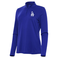 Los Angeles Dodgers Antigua Women's Reprocess Quarter-Zip Top - Royal