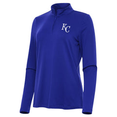 Kansas City Royals Antigua Women's Reprocess Quarter-Zip Top - Royal