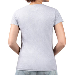 Houston Astros G-III 4Her by Carl Banks Women's Super-Slim Fit Lightweight Leopard Heart V-Neck T-Shirt Heather Gray