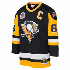 Mario Lemieux Pittsburgh Penguins Mitchell & Ness Youth 1991/92 Captain Patch Power Play Player Jersey Black