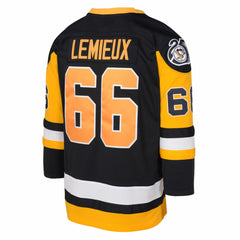 Mario Lemieux Pittsburgh Penguins Mitchell & Ness Youth 1991/92 Captain Patch Power Play Player Jersey Black