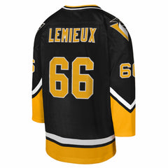 Mario Lemieux Pittsburgh Penguins Mitchell & Ness Youth 1992/93 Captain Patch Power Play Player Jersey Black