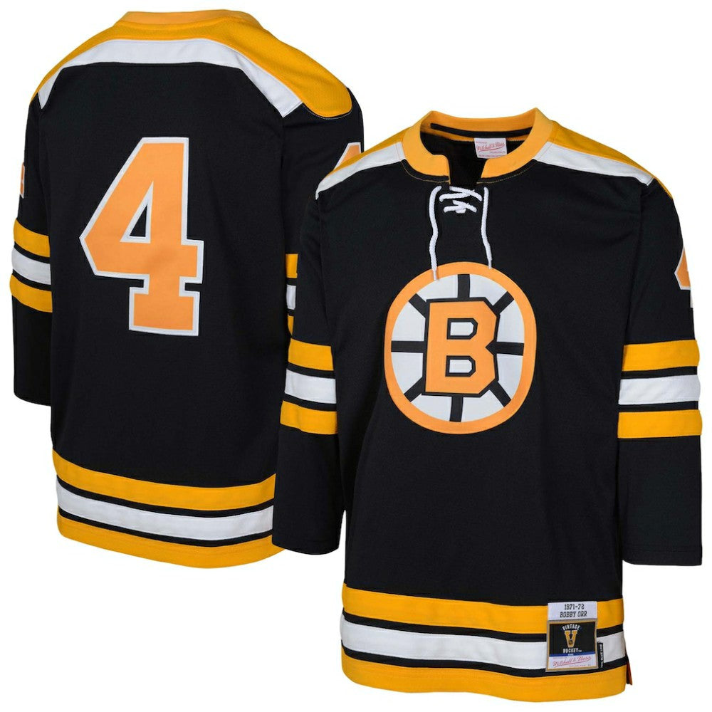 Bobby Orr Boston Bruins Mitchell & Ness Youth Power Play Player Jersey Black
