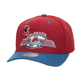Colorado Avalanche Mitchell & Ness All In 2.0 Pro Crown Adjustable Hat Black