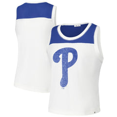Philadelphia Phillies Women's Premier Zoey Waist Length Tank Top White | 47 brand