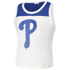 Philadelphia Phillies Women's Premier Zoey Waist Length Tank Top White | 47 brand