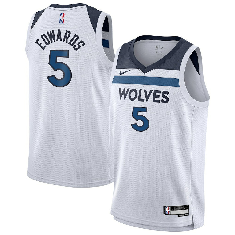 Anthony Edwards Minnesota Timberwolves Youth Swingman Jersey - Association Edition - White