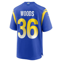 Charles Woods Los Angeles Rams Game Jersey - Royal