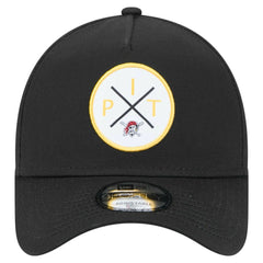 Pittsburgh Pirates 9FORTY A-Frame Adjustable Hat Black | New Era