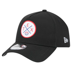 Texas Rangers 9FORTY A-Frame Adjustable Hat Black | New Era