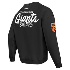 San Francisco Giants Pro Standard Paint The City Dropped Shoulder Pullover Sweatshirt Black