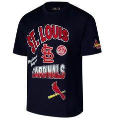 St. Louis Cardinals Pro Standard Turn It Up Dropped Shoulder T-Shirt Navy