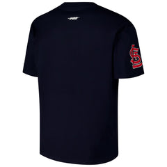 St. Louis Cardinals Pro Standard Turn It Up Dropped Shoulder T-Shirt Navy