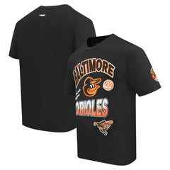 Baltimore Orioles Pro Standard Turn It Up Dropped Shoulder T-Shirt Black