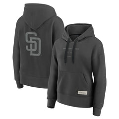 San Diego Padres Women's Elements Future Ground Subtle Tonal Pullover Hoodie Charcoal