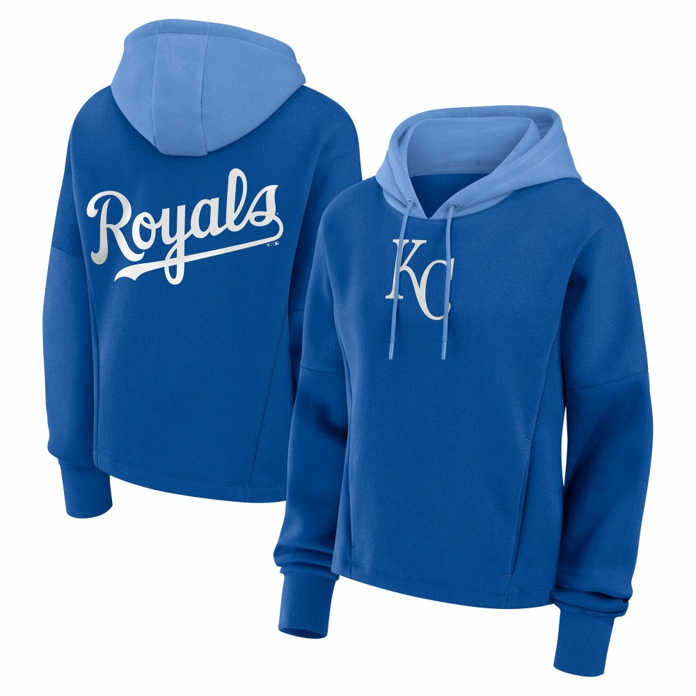 Kansas City Royals Women's Oversized Legacy Favorite Spectator Pullover Hoodie Royal