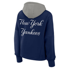 New York Yankees Women's Oversized Legacy Favorite Spectator Pullover Hoodie Navy