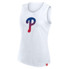 Philadelphia Phillies Women's Activate Slub Tank Top White