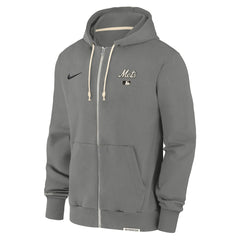 New York Mets Authentic Collection Travel Performance Full-Zip Hoodie Charcoal | Nike