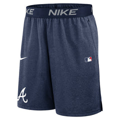 Atlanta Braves Authentic Collection Performance Knit Shorts Navy | Nike